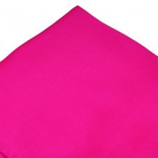 Plain Bright Pink Silk Pocket Square Handkerchief