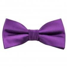 Plain Bright Purple Bow Tie