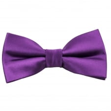 Plain Bright Purple Boys Bow Tie