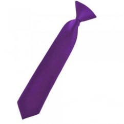 Plain Bright Purple Boys Skinny Tie - 6 Months to 4 Years