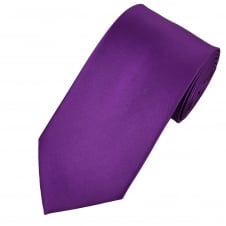 Plain Bright Purple Extra Long Tie