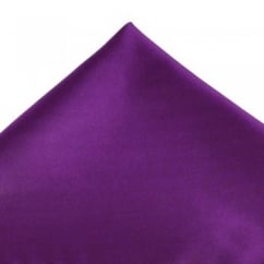 Plain Bright Purple Pocket Square Handkerchief