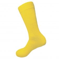 Plain Bright Yellow Bamboo Men's Socks