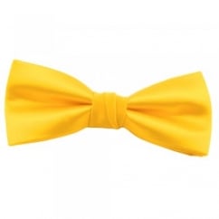 Plain Bright Yellow Bow Tie