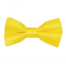 Plain Bright Yellow Boys Bow Tie
