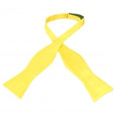 Plain Bright Yellow Men's Self Tie Bow Tie