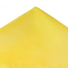 Plain Bright Yellow Textured Pocket Square Handkerchief