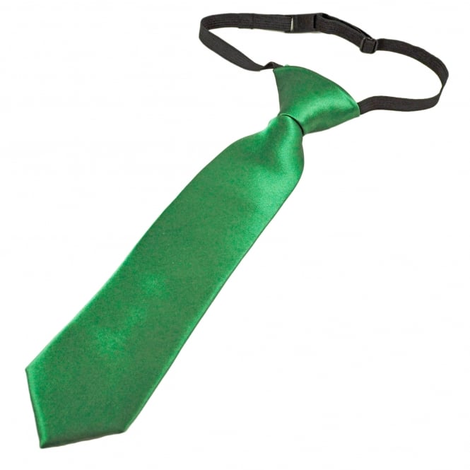 Plain British Racing Green Boys Tie - 6 Months to 4 Years
