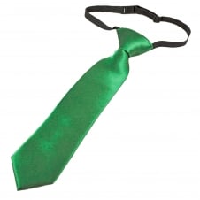 Plain British Racing Green Boys Tie - 6 Months to 4 Years