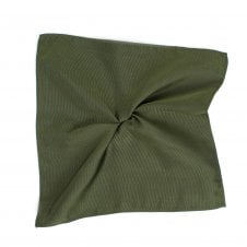 Plain British Racing Green Silk Pocket Square Handkerchief by Tresanti