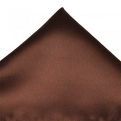 Plain Brown Pocket Square Handkerchief