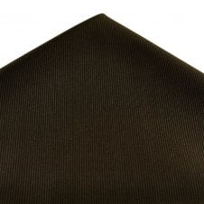 Plain Brown Silk Pocket Square Handkerchief