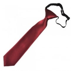 Plain Burgundy Boys Tie - 6 Months to 4 Years