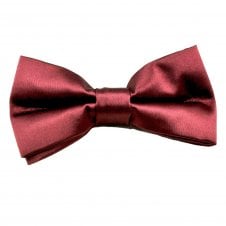 Plain Burgundy Men's Bow Tie