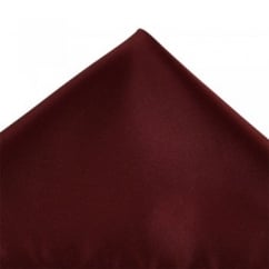 Plain Burgundy Red Pocket Square Handkerchief
