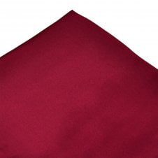 Plain Burgundy Silk Pocket Square Handkerchief
