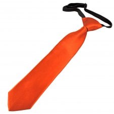 Plain Burnt Orange Boys Tie - 6 Months to 4 Years