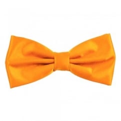 Plain Burnt Orange Gold Men's Bow Tie