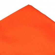 Plain Burnt Orange Pocket Square Handkerchief