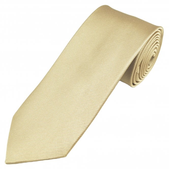 Plain Camel Men's Silk Tie