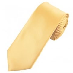 Plain Caramel Gold 7cm Narrow Tie