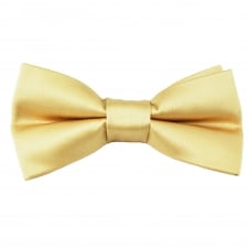Plain Caramel Gold Men's Bow Tie