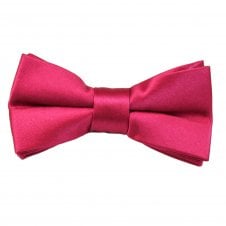 Plain Cerise Pink Boys Bow Tie