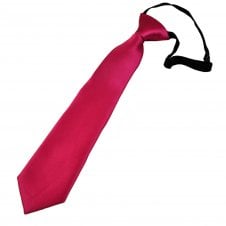 Plain Cerise Pink Boys Tie - 6 Months to 4 Years