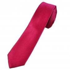 Plain Cerise Pink Boys Tie