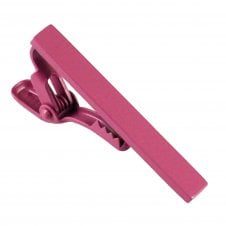 Plain Cerise Pink Tie Clip
