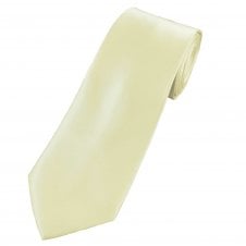 Plain Champagne Men's Extra Long Tie