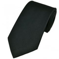 Plain Charcoal Grey Silk Tie