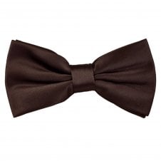 Plain Chocolate Brown Men's Bow Tie