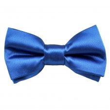 Plain Cobalt Blue Boys Bow Tie