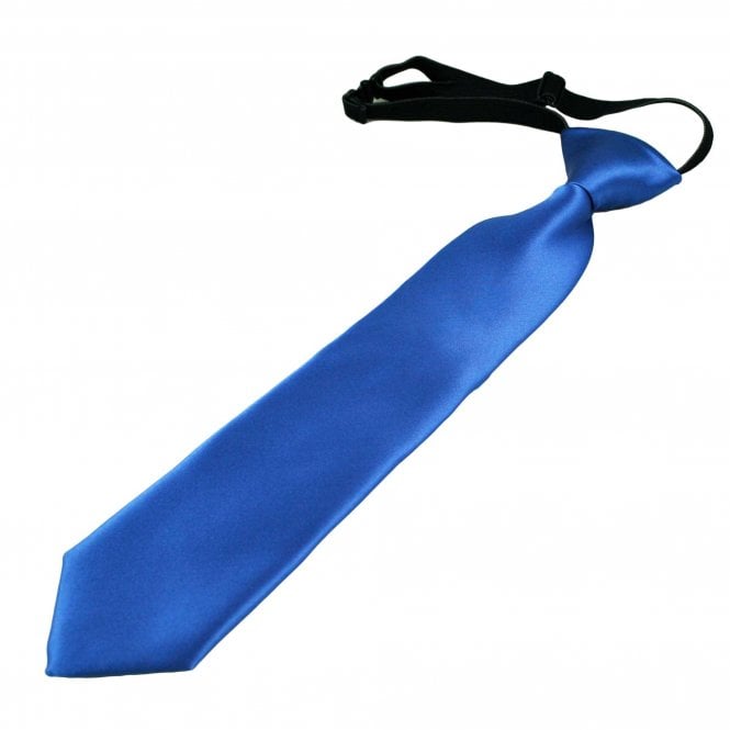 Plain Cobalt Blue Boys Tie - 6 Months to 4 Years