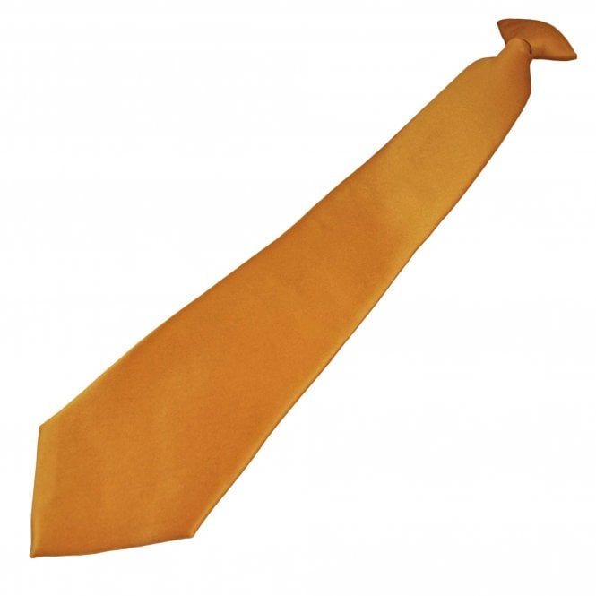 Plain Copper Clip On Tie