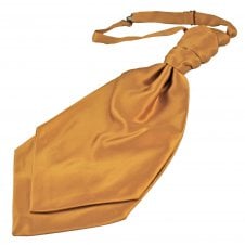 Plain Copper Men's Scrunchie Wedding Cravat