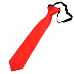 Plain Coral Boys Tie - 6 Months to 4 Years