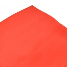 Plain Coral Silk Pocket Square Handkerchief