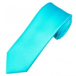 Plain Cornflower Blue 6cm Skinny Tie