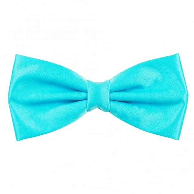 Plain Cornflower Blue Bow Tie
