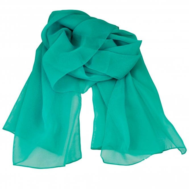 Plain Cornflower Blue Chiffon Scarf