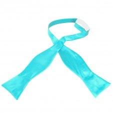 Plain Cornflower Blue Men's Self Tie Bow Tie