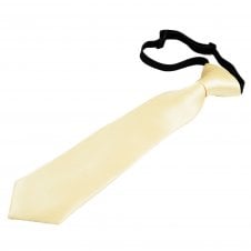 Plain Cream Boys Tie - 6 Months to 4 Years