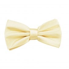 Plain Cream Men's Bow Tie