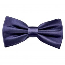 Plain Damson Plum Men's Bow Tie