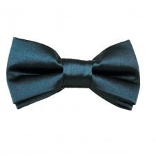 Plain Dark Blue Boys Bow Tie