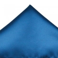 Plain Dark Blue Pocket Square