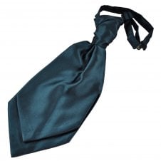 Plain Dark Blue Scrunchie Wedding Cravat
