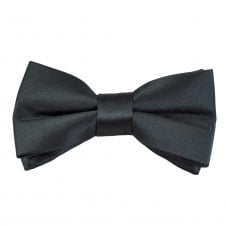 Plain Dark Grey Boys Bow Tie